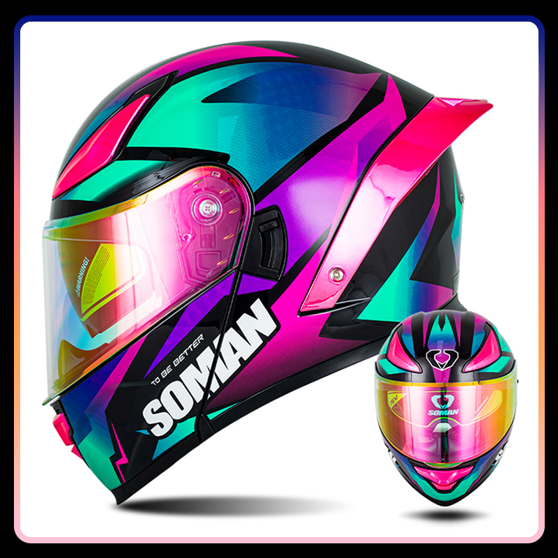 DOT Approved Full Face Motorcy - огляд і ціна Modular Flip Up Motorcycle Helmet Dot Approved