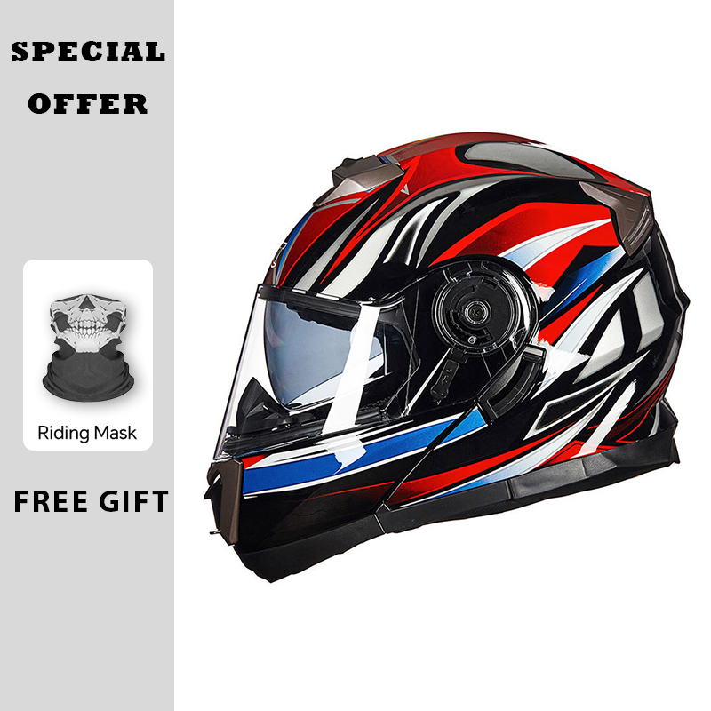 Motorcycle Helmets Modular Fli - огляд і ціна Modular Flip Up Motorcycle Helmet Dot Approved