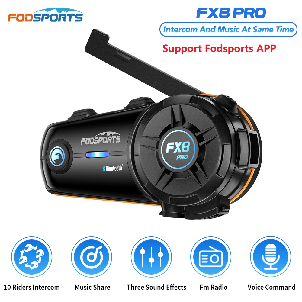 Fodsports FX8 Pro Motorcycle I - огляд і ціна Universal Motorcycle Helmet Intercom Headset