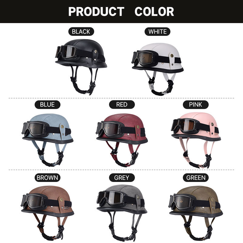 German Half Vintage Helmet Cla - огляд і ціна Vintage Open Face Retro Helmet