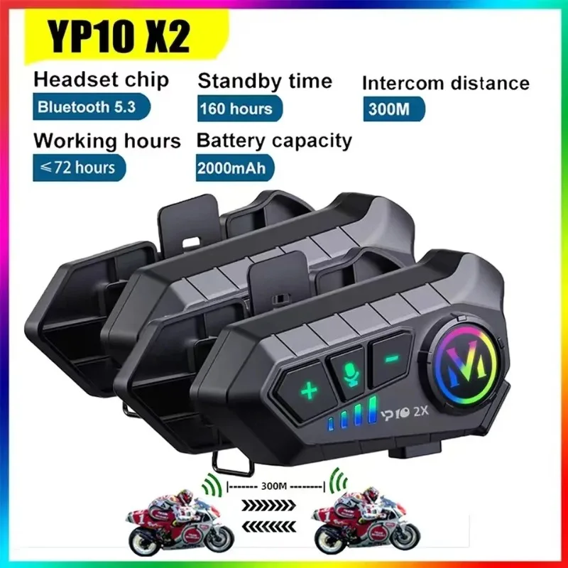 Y10 2X Bluetooth Motorcycle He - огляд і ціна Universal Motorcycle Helmet Intercom Headset