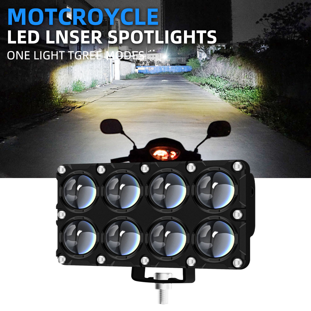 6/8/10 Lens Auxiliary Motorcyc - огляд і ціна Universal Motorcycle Led Headlight Projector