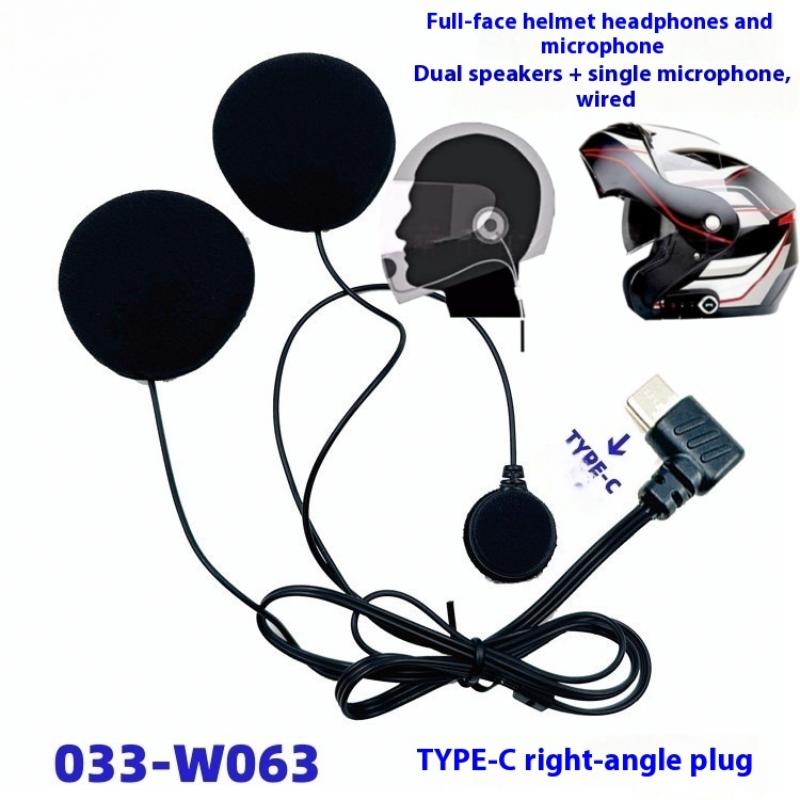 1Pc Type-C Plug HD Noise Reduc - огляд і ціна Full Face Motorcycle Helmet With Bluetooth