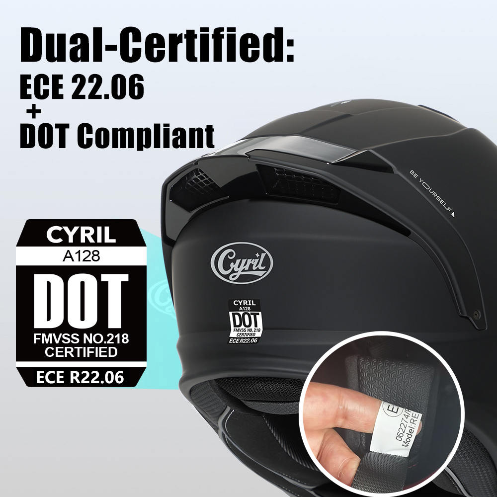 CYRIL Modular Helmet Motorcycl - огляд і ціна Modular Flip Up Motorcycle Helmet Dot Approved