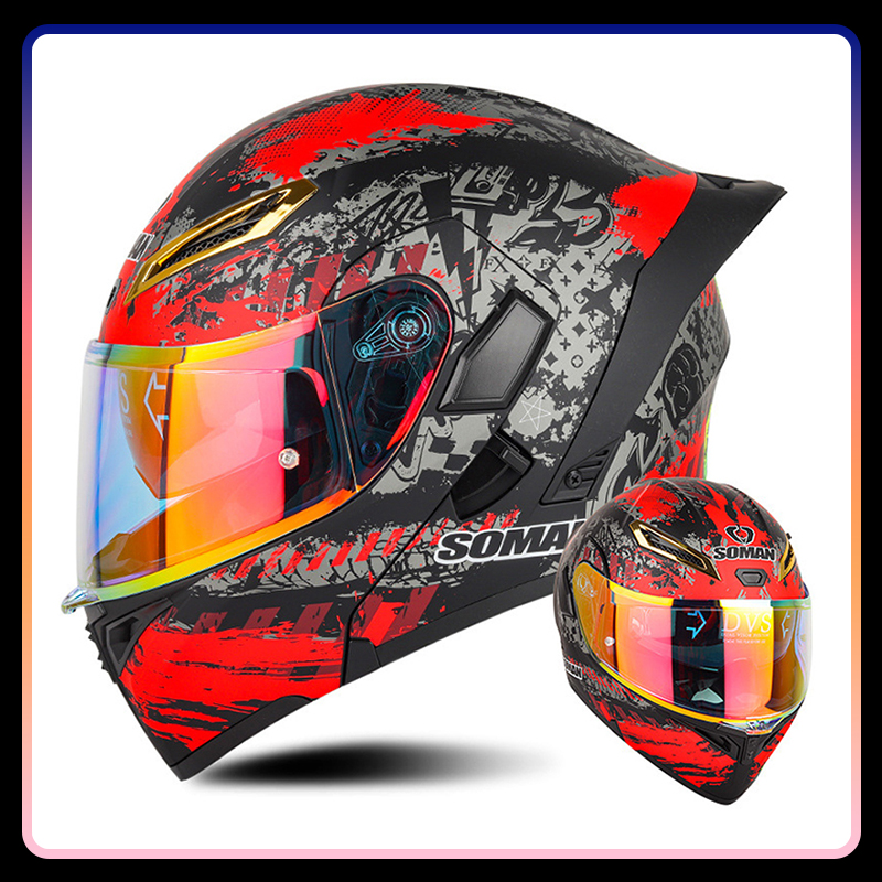 Men Women Motorcycle Helmets F - огляд і ціна Modular Flip Up Motorcycle Helmet Dot Approved