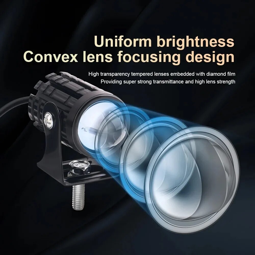 Universal Motorcycle LED Headl - огляд і ціна Universal Motorcycle Led Headlight Projector