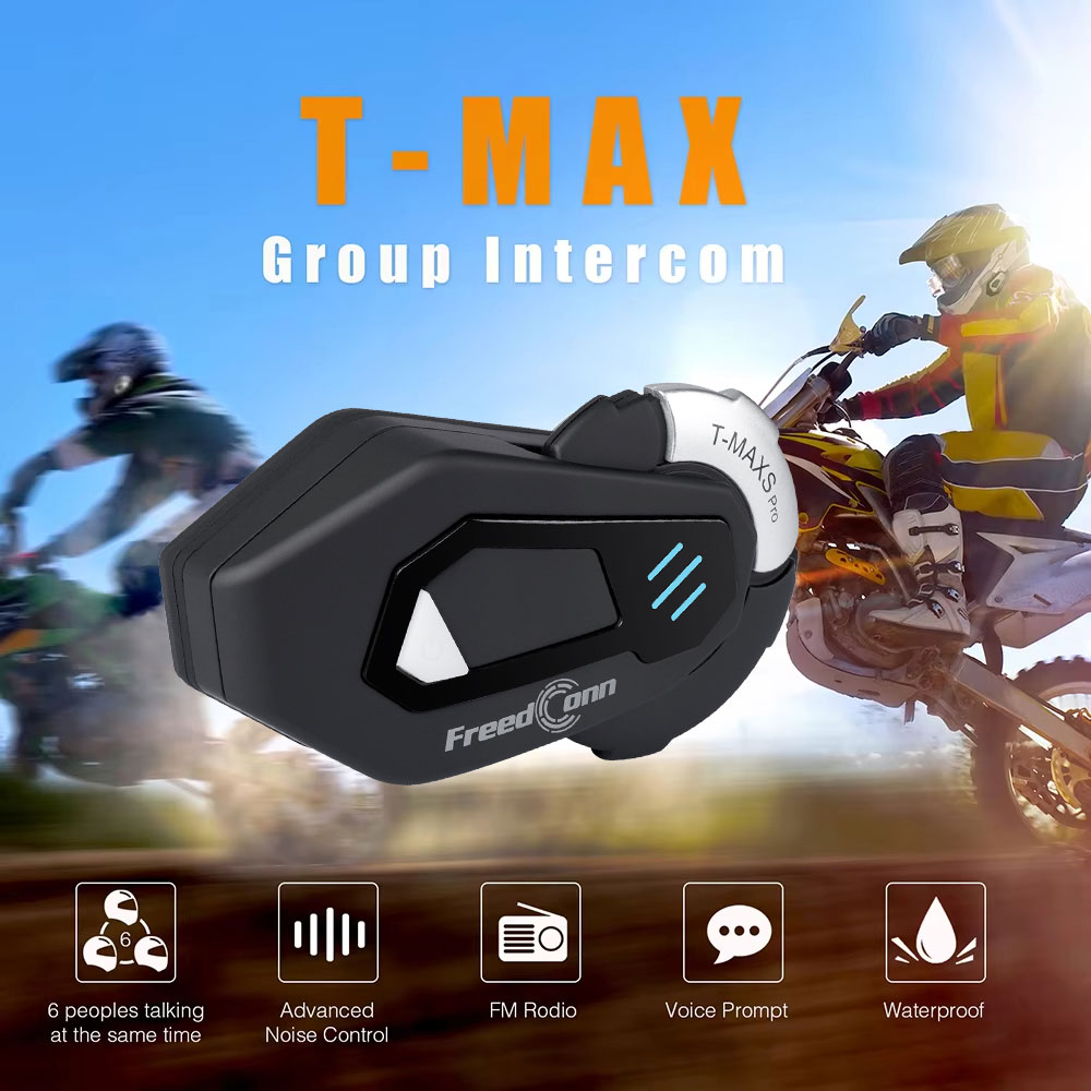 FreedConn T MAX S PRO Motorcyc - огляд і ціна Universal Motorcycle Helmet Intercom Headset