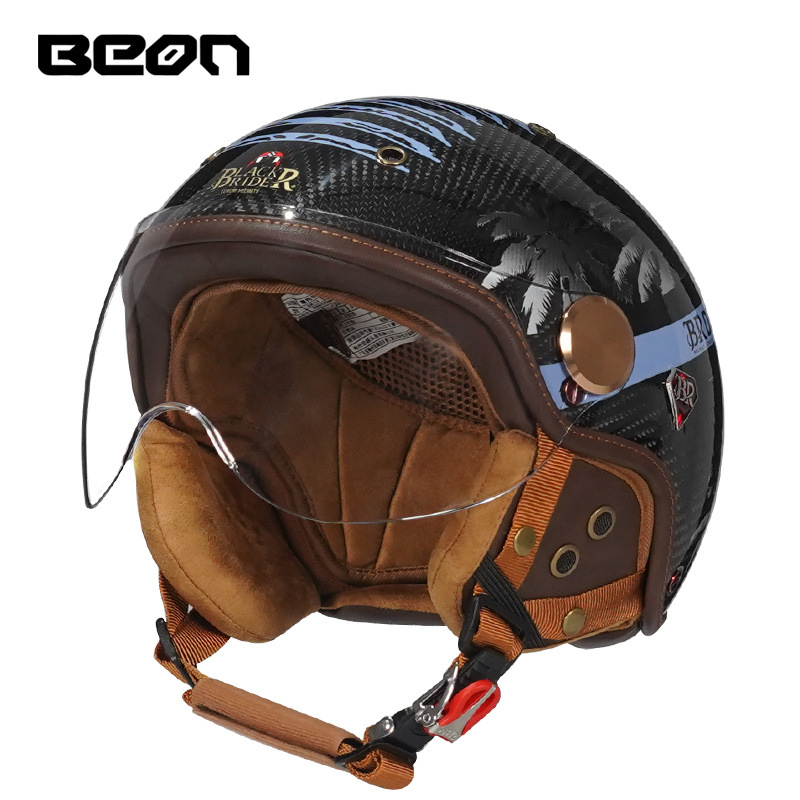 BEON BR13 Retro Open Face Half - огляд і ціна Vintage Open Face Retro Helmet