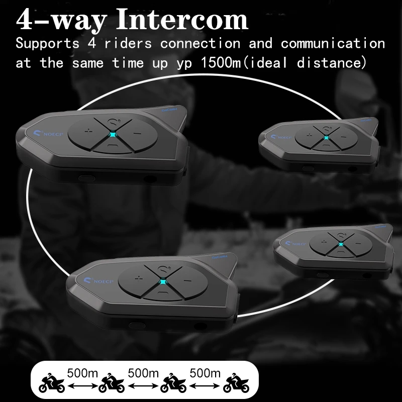 GOCOM4 Motorcycle Bluetooth In - огляд і ціна Universal Motorcycle Helmet Intercom Headset