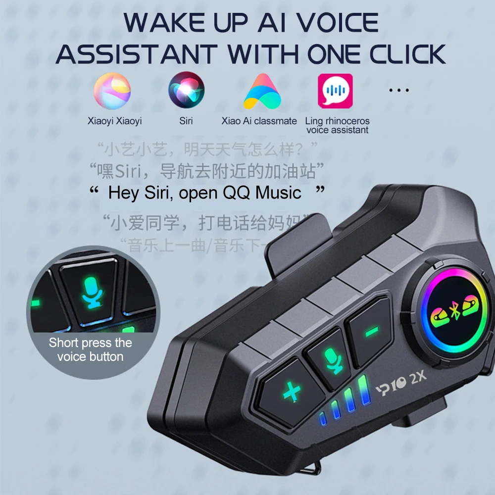 Y10 2x Motorcycle Intercom Blu - огляд і ціна Universal Motorcycle Helmet Intercom Headset