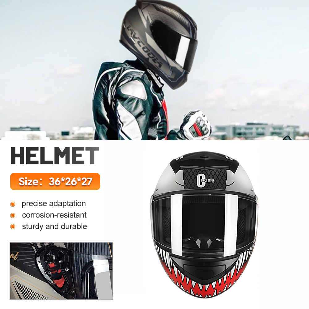 Stylish Full-Face Motorcycle H - огляд і ціна Dual Visor Motorcycle Racing Helmet