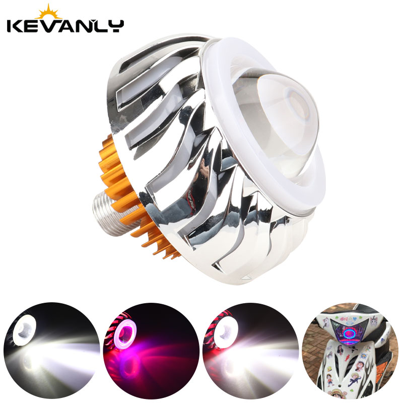 1pcs Car Motorcycle Headlight  - огляд і ціна Universal Motorcycle Led Headlight Projector
