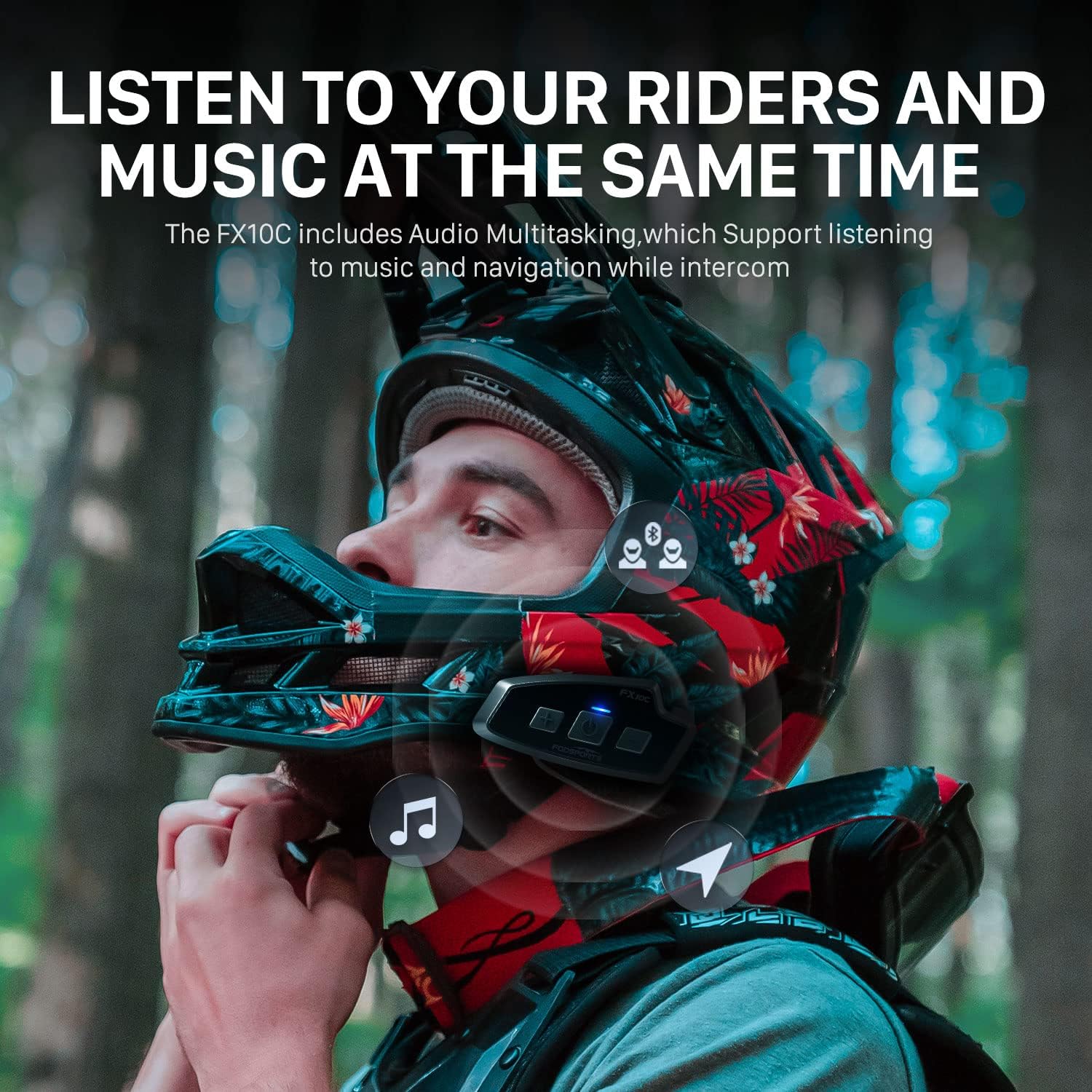 Fodsports FX 10C Motorcycle Me - огляд і ціна Universal Motorcycle Helmet Intercom Headset