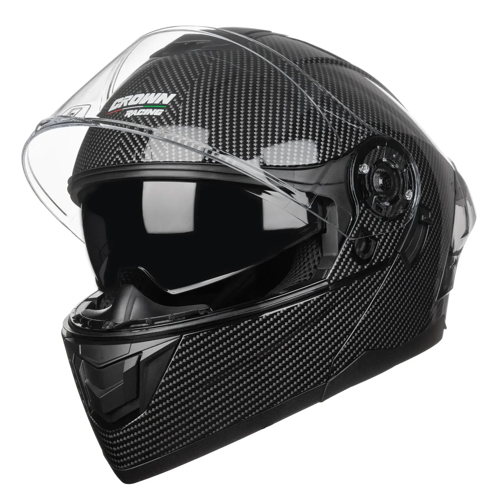 Crown Racing FL900 Modular Mot - огляд і ціна Dual Visor Motorcycle Racing Helmet